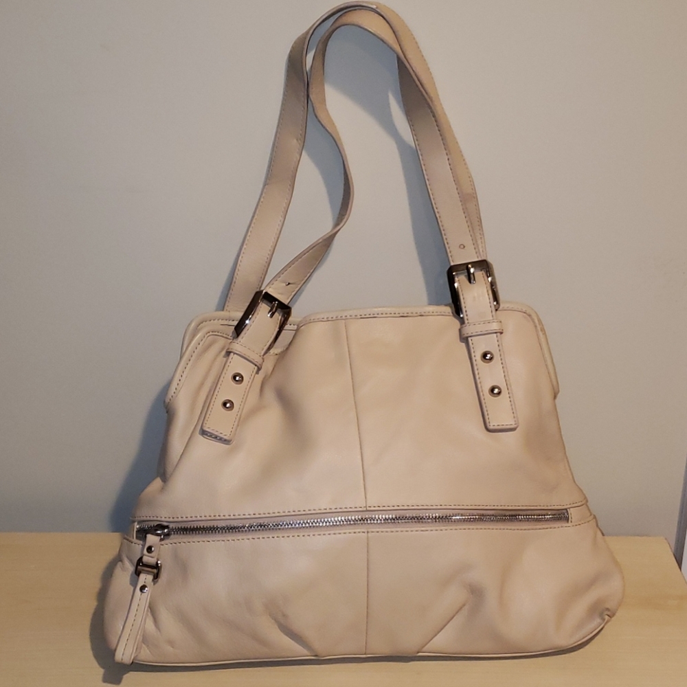 B Makowsky Shoulder Bag - Beige